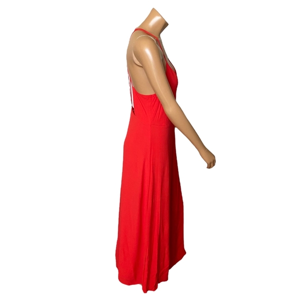 Wilfred Red Maxi Dress Size 12 - Picture 3 of 6